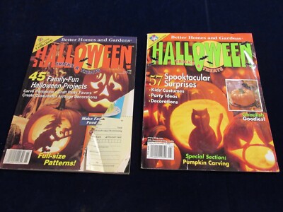 Lot of 2 Vtg  Halloween Tricks & Treats Magazines Better Homes and Gardens Q1106-image