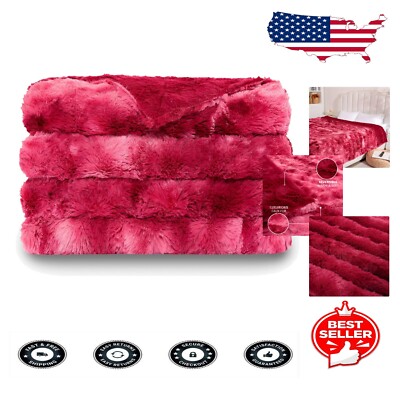 Multi-Purpose Cozy Faux Fur Blanket for Women - 90