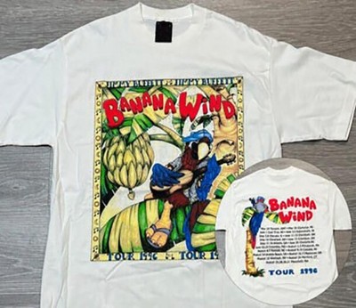 Vintage 1996 Jimmy Buffett Banana Wind Tour T-Shirt For Men Women S-5XL For Fans-image