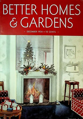 Better Homes & Gardens Magazine December 1934 Christmas Cover Seymour Snyder-image