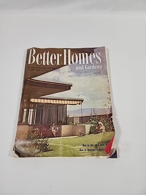 Better Homes & Gardens Sept 1948 Vtg Magazine How To Decorate A Dining Room -image