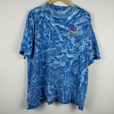 Vintage Bayside Miami Shirt Size Large AOP Waves Single Stitch 90's Trade Winds-image
