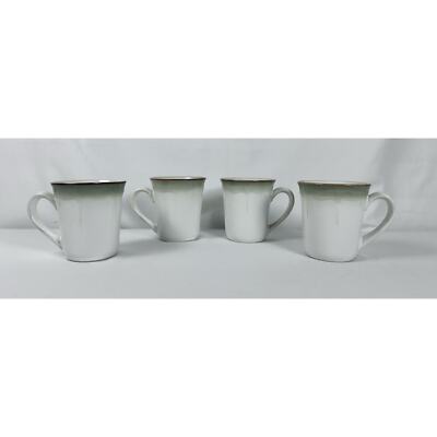 Better Homes & Gardens Simply Fluted  Dillweed 4-3/8” Mugs Set of 2 VG -image