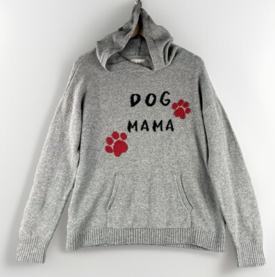 Lou & Grey Women's Sweater Hoodie Size Medium Dog Mama Soft Cozy -image