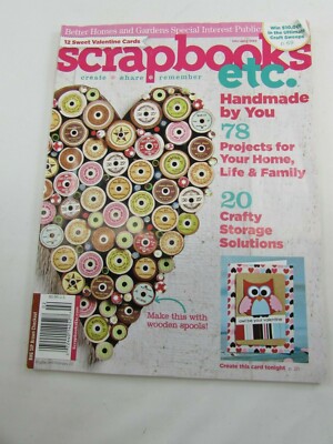 Scrapbook etc Magazines Better Homes Gardens February 2012 Valentines Craft -image