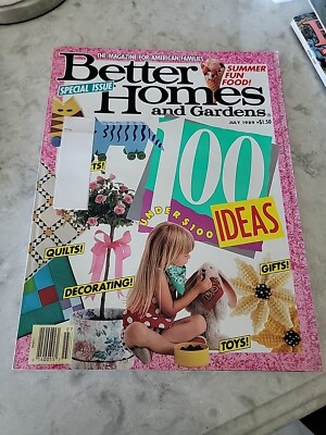 Better Homes and Gardens July 1989 Magazine Vintage-image