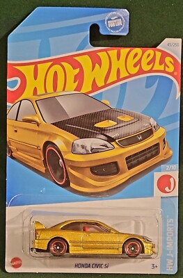 HOT WHEELS 2024 HONDA CIVIC Si METALFLAKE GOLD HW J-IMPORTS 45/250 HTC41 SEALED-image