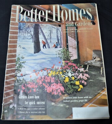 Vintage January 1954 Better Homes & Gardens, Great Advertisements House, Recipes-image