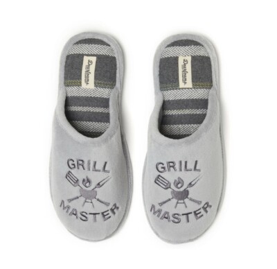 DEARFOAMS Men’s S (7-8) Grill Master - Cozy Comfort Slippers Memory Foam-image