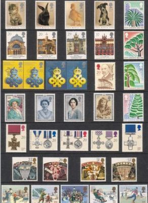 GB 1990 Complete Commemorative Collection Under Face Value but No Booklet Stamps-image