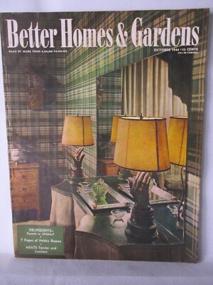 October 1944 WW2 Better Homes & Gardens Magazine Chesterfield, Ipana, Bon Ami-image