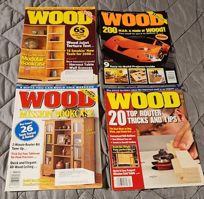 Lot of (4) - Vintage WOOD Magazines by Better Homes and Gardens - Lot #1088-image