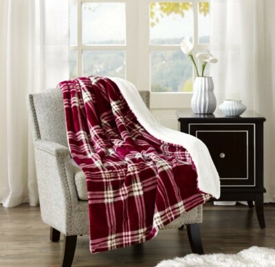 Comfort Spaces Ultra Soft and Cozy Sherpa Couch and Bed, Plush Fleece Reversible-image