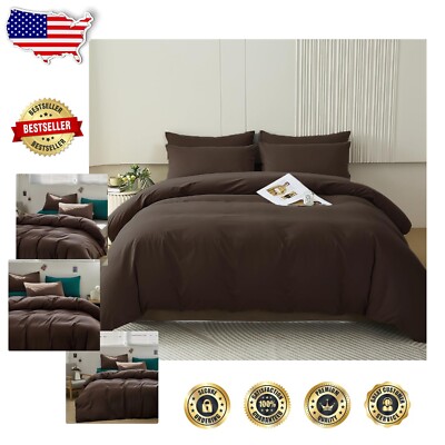 Luxurious Twin Brown Comforter Set – Soft Mocha Bedding for Kids & Teens-image