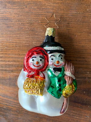 Whitehurst Imports Snowman Snow Woman Couple With Box-image