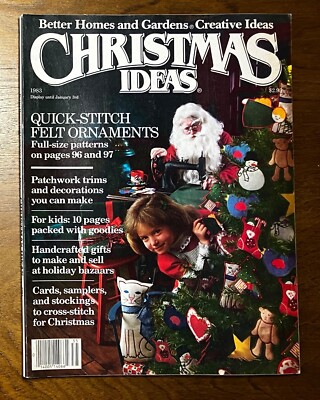 Better Homes & Gardens Christmas Ideas 1983 DYI women's mag household hints-image