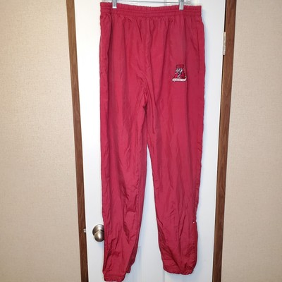 VTG Alabama Crimson Tide 90s OG Logo Ankle Zip Sweat Track Wind Pants Men's L-image