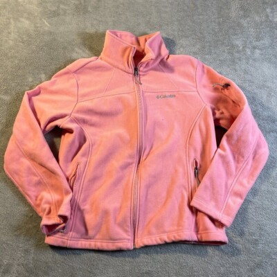 Columbia Women's Fast Trek II Fleece Jacket XL Pink Full Zip Cozy Comfort Winter-image