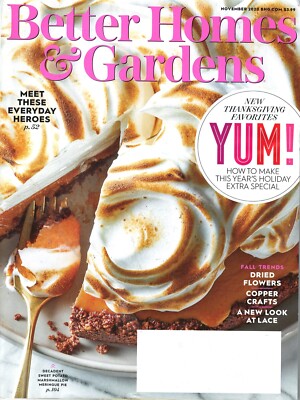 Better Homes and Gardens November 2020  Single Issue Magazine-image