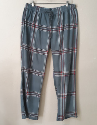NapChat Women Size XL 34x30 Fleece Pajama Sleep Pants Plaid Soft Cozy Warm 5206-image