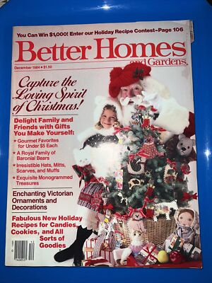Better Homes and Gardens Magazine Christmas Ideas December 1984-image