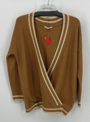 Cozy Casual Preowned Women’s Long Sleeve Pullover Tan Sweater Size S/M-image