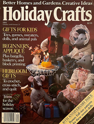 Vintage Better Homes and Gardens Magazine: Creative Ideas Holiday Crafts 1983-image