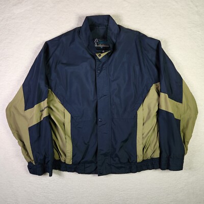 VINTAGE 90s Sun Mountain Nimbus Rainsuit Lightweight Jacket Medium Outdoors Mens-image