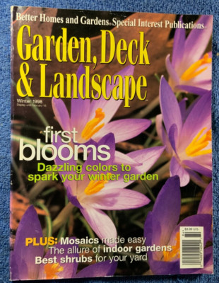 VINTAGE WINTER 1998 GARDEN DECK AND LANDSCAPE MAGAZINE BETTER HOMES & GARDEN-image