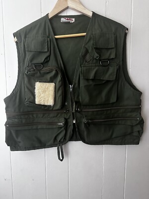 Vintage Wind River Vest Mens 90s Fly Fishing Utility Pockets Hunting Hiking-image