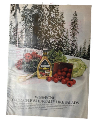 Wishbone the People Who Really like Salads Better Homes & Gardens 1973 Magazine-image