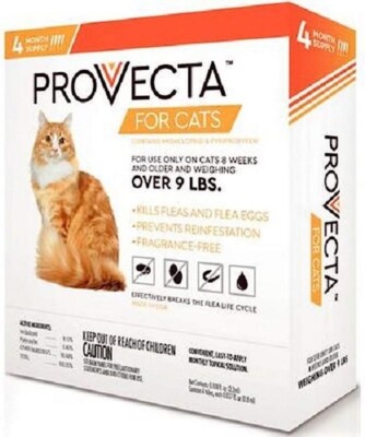 Provecta II Cats Over 9 lbs Topical 4 Month Supply-image