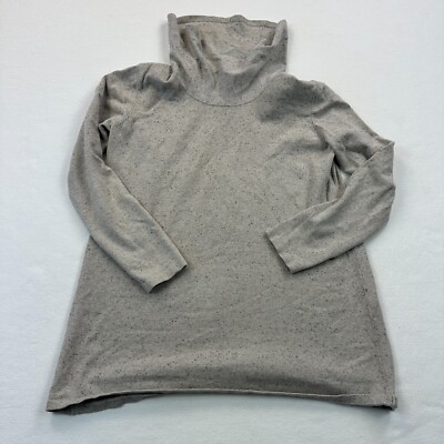 J Jill sweater womens small gray turtleneck Long sleeve cozy comfort pullover-image