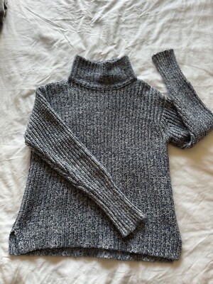 j crew point sur Blue Turtleneck Cozy Sweater-image