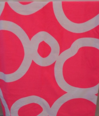 PINK WHITE GEOMETRIC CIRCLES FLEECE THROW BLANKET SWEATSHIRT BLANKET 50x70-image