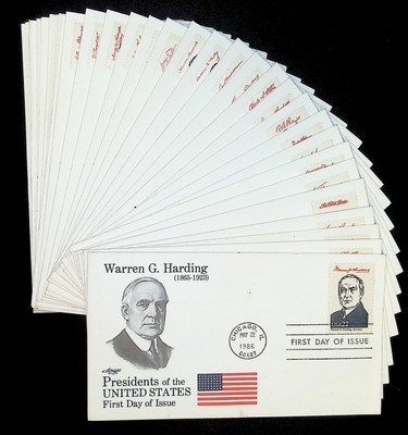 US FDC # 2216-2219 22c Presidents complete Set  36 FDC's Artmaster  1986, 9Q616-image