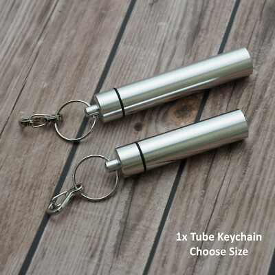 Waterproof Aluminum Pill Container Capsule Bottle Keychain Over 3