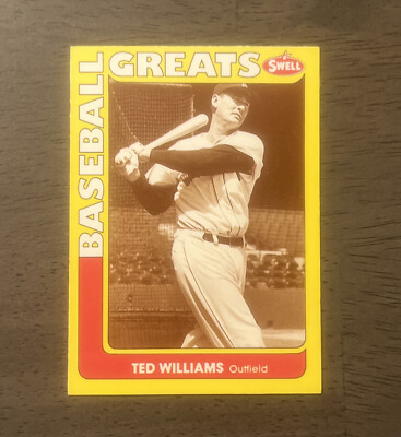 1991 SWELL BASEBALL GREATS  #1-100 NM COMPLETE YOUR SET FREE SHIPPING-image