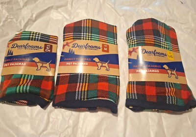 DEARFORMS COZY COMFORT PET PAJAMAS CHOICE OF SIZE SMALL, MEDIUM, LARGE- NEW-image