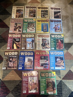 Lot of 18 WOOD Magazines by Better Homes and Gardens 1984-87 Set Incomplete-image