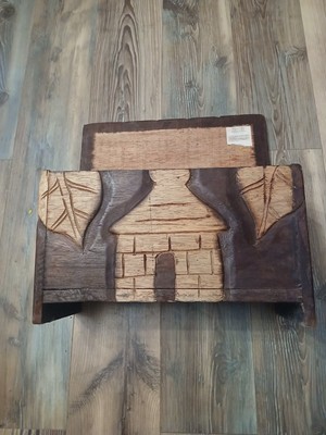 Beautiful Pier 1. Imports Ghanaian Wooden Carved Folklore Mutiplying Chest-image