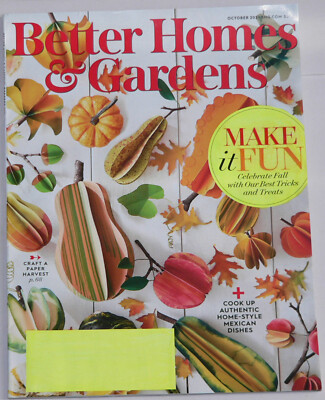 magazine,    Better Homes and Gardens,     October, 2021,       volume 99 no. 10-image