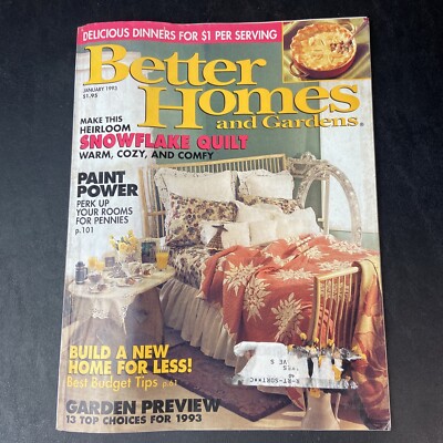 1993 January Better Homes And Gardens Build A New Home For Less (MH893)-image