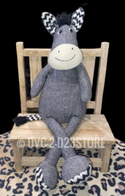 Tilly Knit Herringbone Zebra Black & White Pier 1 Imports Plush Animal Toy 21