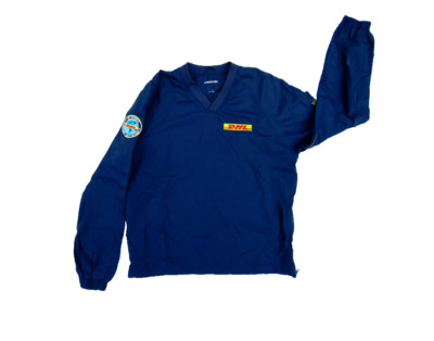 Men's DHL Vintage Size Medium Sweatshirt Windbreaker V-Neck Jumper Sport-Tek-image