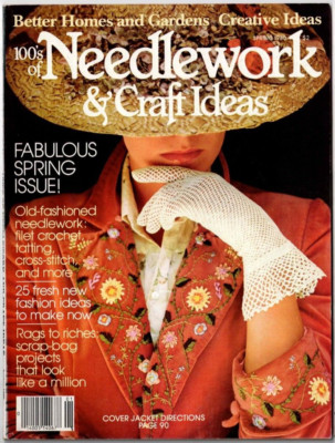 Spring 1980 Needlework & Craft Ideas Magazine BHG Crochet Knitting Quilts +-image