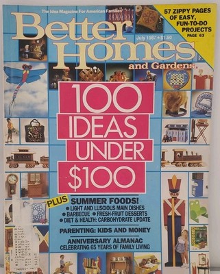 Better Homes And Gardens 100 Ideas Under $100 July 1987-image