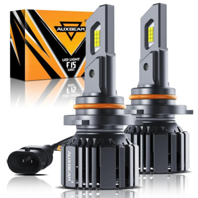 AUXBEAM 9005 H11 LED Headlight Bulbs Kit High Low Beam 6500K Canbus 25000LM 90W-image