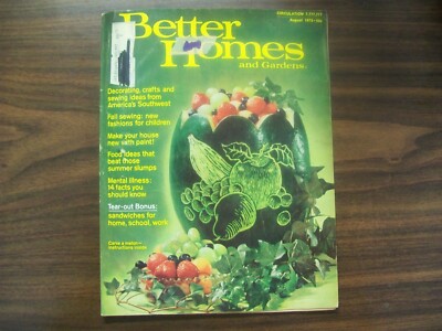 Better Homes & Gardens August 1973 -Sewing- Food- Canada Vacations-Make Home New-image