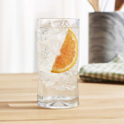 Better Homes & Gardens Lyra Drinking Glasses, 16.7 Oz, Set of 8 for Fruit Juice-image